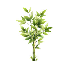 Obraz premium Closeup view of a thriving plant with abundant green leaves and a slender stem conveying a sense of vitality and natural growth