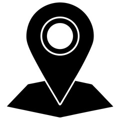 Map pointer icons are vector illustrations showing a pin or marker symbol for location or navigation on a map