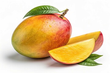 Mango fruit isolated on white background