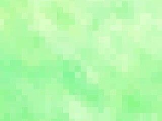 緑と黄緑の四角形が作り出す繊細で神秘的なモザイク～透明感あふれる抽象的な幾何学模様14