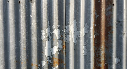 Obraz premium Oxidized Aluminum Siding