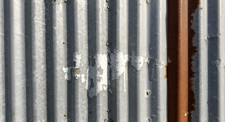 Fototapeta premium Oxidized Aluminum Siding