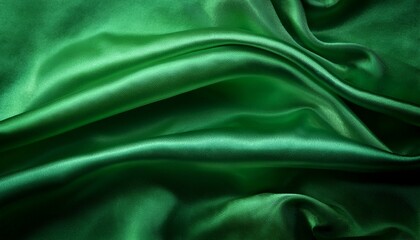 Obraz premium green satin fabric as background