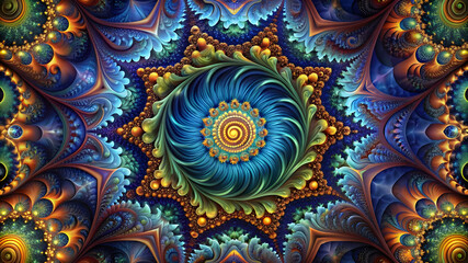 digital fractal pattern art
