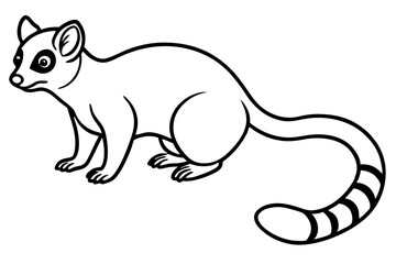 Obraz premium Minimal Ringtail