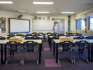 Back to school, classroom in Queensland