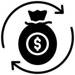 Cost Of Investment glyph icon