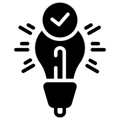 Obraz premium Idea glyph icon