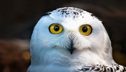 Naklejka premium arctic owl bubo scandiacus