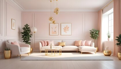 Fototapeta premium interior modern design room 3d