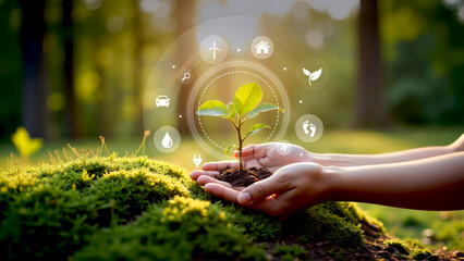 Sustainable energy sources with growing plant