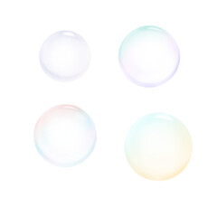 シャボン玉　バブル　素材　イラスト