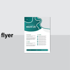 Corporate simple mordent flyer design and unique design 