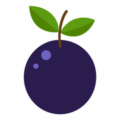 green apple with leaf