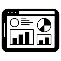 This vector illustration showcases a set of black technology icons for web design, including a computer, mobile phone, media player button, and communication symbols, suitable for internet and busines