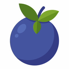 vector illustration of a green apple