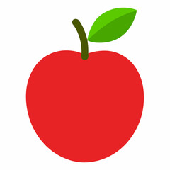 red apple vector illustration