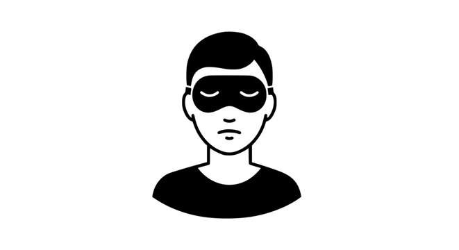 recommend clip art: Person Wearing a Sleep Mask Icon