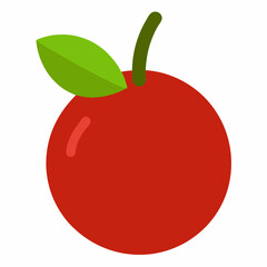 red apple vector illustration