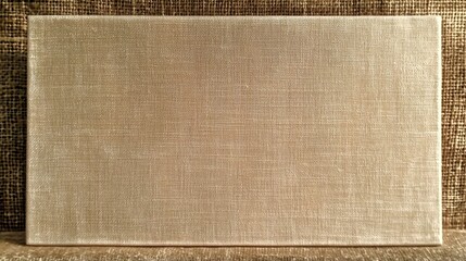 Smooth white cotton canvas artist board designed for painting.