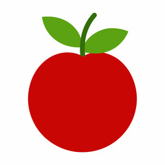 red apple vector illustration
