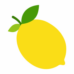 lemon with leaf