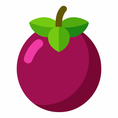 red apple vector illustration