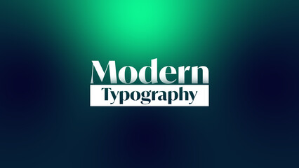 Modern Typography
