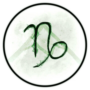Icono del signo zodiacal de Capricornio. Signos del zod&iacute;aco. Hor&oacute;scopo, astrolog&iacute;a y predicciones. Eclipses y esoterismo. Carta astral   