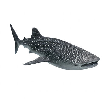 Walhai freigestellt auf wei&szlig;em Hintergrund