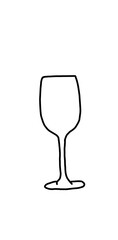 empty wine glass