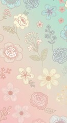 Pastel Bloom AI Generated