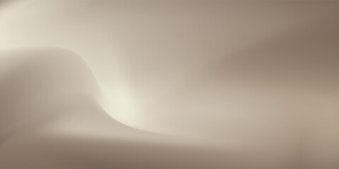 Abstract mocha brown gradient background. Light beige and brown color vector banner. Pastel gradient pattern. Blurred light fuzz colorful bg.