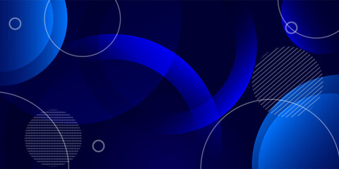 Abstract blue geometric background. Dynamic shapes composition. vector illustration. eps 10