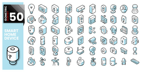 Isometric icon Pack Theme Smart Home 
