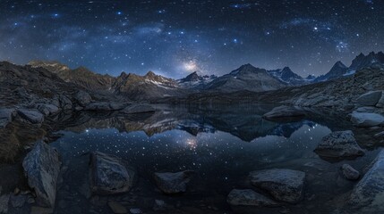 Naklejka premium Celestial Reflection