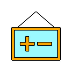 math icons  symbol vector elements for infographic web