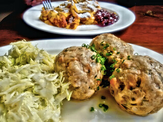 Bacon Dumplings and Sugared Pancake