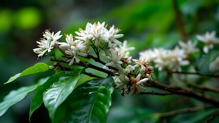 Coffee Flowers Blooming