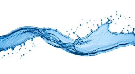 Blue water splash graphic