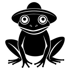 frog on a white background