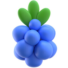 Grapes Icon 3D