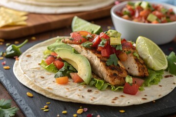 Delicious Grilled Chicken Tacos with Avocado and Pico de Gallo