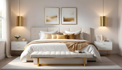 interior modern design room 3d