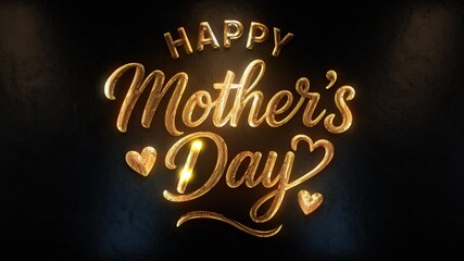 Golden Wishes: Happy Mother's Day Animation