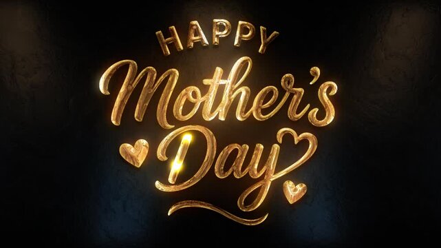 Golden Wishes: Happy Mother's Day Animation