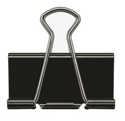 binder clip isolated on white