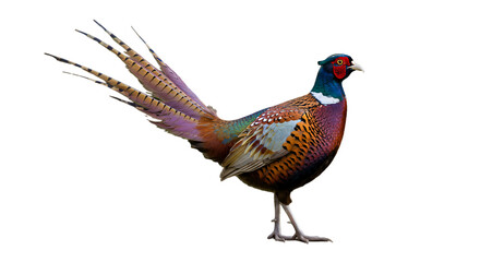 Colorful pheasant bird studio shot