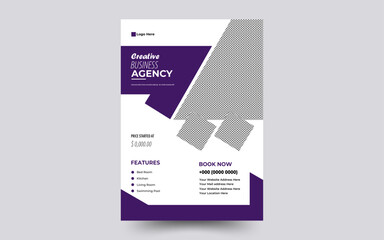 a bundle of creative simple modern a4 size flyer design template in purple black and red color for professional business unique flyer different flyer design house flyer design