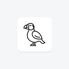 Puffin, vector, pixel perfect, illustrator file